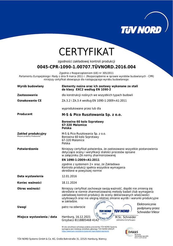 certyfikat en-1090-2-zakladowa-kontrola-produkcji